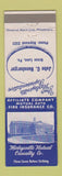 Matchbook Cover - Harleysville Mutual Insurance Green Lane PA John Hunsberger