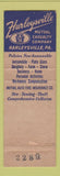 Matchbook Cover - Harleysville Mutual Insurance Green Lane PA John Hunsberger