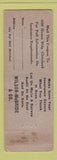 Matchbook Cover - Wilson McBride Insurance Cleveland OH WEAR