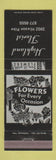 Matchbook Cover - Highland Florist Flowers Chattanooga TN