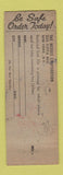 Matchbook Cover - Utilite Utility Light