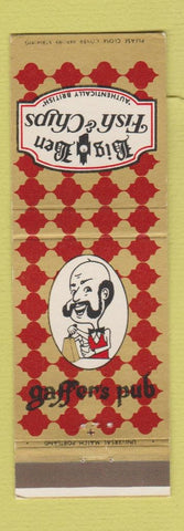 Matchbook Cover Big Ben Fish & Chips Gaffer's Pub Tigard Gresham McMinnville OR