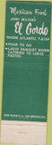 Matchbook Cover - Jerry Wilson's El Gordo San Gabriel CA