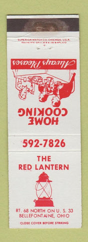 Matchbook Cover - Red Lantern Bellefontaine OH