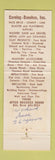 Matchbook Cover - Corning Donohue Building Materials St Paul MN