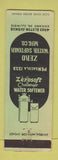Matchbook Cover - Zero Water Softener Chicago IL WORN BACK