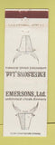 Matchbook Cover - Emersons Steaks DD Bean CHAIN