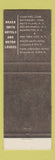 Matchbook Cover - Roger Smith Hotels White Plains NY Waterbury CT Stamford