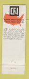 Matchbook Cover - CF&I Colorado Fuel and Iron Corp