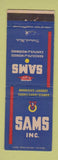Matchbook Cover - Sams Stores Detroit MI