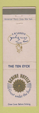 Matchbook Cover - Schine Hotels Ten Eyck Albany NY