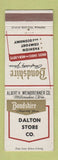 Matchbook Cover - Bondshire Men's Clothes Dalton Store