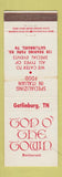 Matchbook Cover - Top o the Town Restaurant Gatlinburg TN
