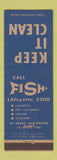 Matchbook Cover - Fish Laundry Dry Cleaning