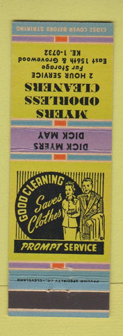 Matchbook Cover - Myers Odorless Cleaners Cleveland OH
