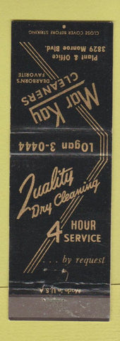 Matchbook Cover - Mar Kay Cleaners Dearborn MI