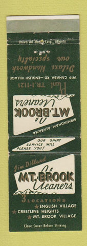 Matchbook Cover - Mount Brook Cleaners English Village Birmingham AL