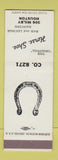 Matchbook Cover - Horse Shoe Bar Houston TX
