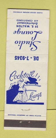 Matchbook Cover - Studio Lounge Chicago? WEAR