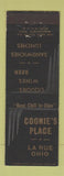 Matchbook Cover - Coonie's Place La Rue OH restaurant