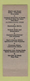 Matchbook Cover - Philip & Son Men's Clothes  Adam Hats Union Work Clothes