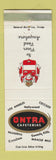 Matchbook Cover - Ontra Cafeterias Pasadena Los Angeles CA Chicago IL