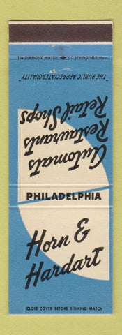 Matchbook Cover - Horn & Hardart Automats Restaurants Philadelphia PA