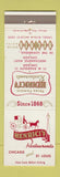 Matchbook Cover - Henrici's Restaurants Chicago IL St Louis MO