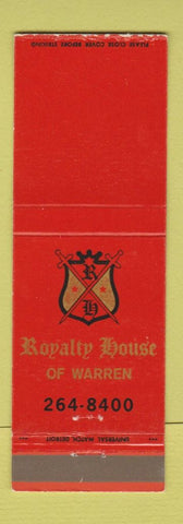 Matchbook Cover - Royalty House Warren MI