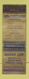 Matchbook Cover - Agawam Camp Ipswich MA WORN
