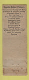 Matchbook Cover - Republic Rubber Steve Colucci Minneapolis MN WEAR