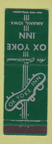 Matchbook Cover - Ox Yoke Inn Amana IA GREEN