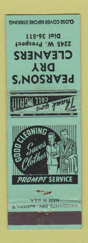 Matchbook Cover - Pearson's Dry Cleaners WEAR