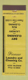 Matchbook Cover - Pioneer Laundry Dry Cleaning