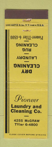 Matchbook Cover - Pioneer Laundry Dry Cleaning
