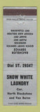 Matchbook Cover - Snow White Laundry Chicago IL