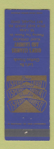 Matchbook Cover - Quen's Cleaners Laundry Bay Village OH