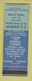 Matchbook Cover - RB Genoways Insurance Aurora IL
