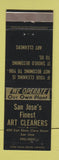 Matchbook Cover - Art Cleaners San Jose CA