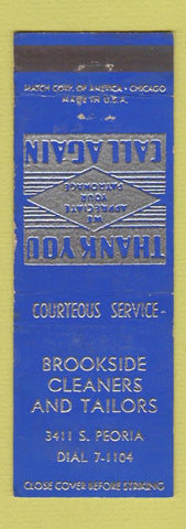Matchbook Cover - Brookside Cleaners Tailors