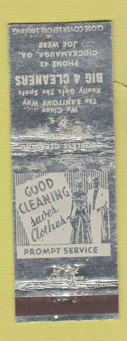 Matchbook Cover - Big 4 Cleaners Chickamauga GA WORN