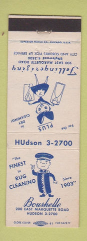 Matchbook Cover - Boushelle Dry Cleaners