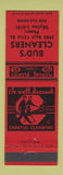 Matchbook Cover - Bud's Cleaners