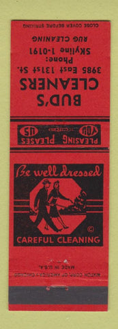 Matchbook Cover - Bud's Cleaners