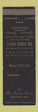 Matchbook Cover - The Durbin Hotel Rushville IN