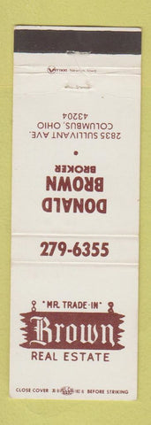 Matchbook Cover - Donald Brown Real Estate Columbus OH