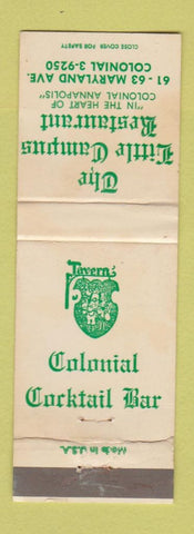 Matchbook Cover - Little Campus Restaurant Annapolis MD WEAR