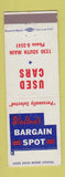 Matchbook Cover - Walton's Used Cars Salt Lake City UT