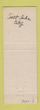 Matchbook Cover - Walton's Used Cars Salt Lake City UT