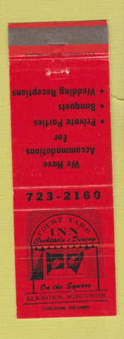 Matchbook Cover - Court Yard Inn Elkhorn WI
